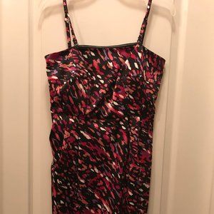 Form fitting multi colored dress